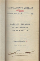 Goodell Pratt 1926 catalog treatise title page